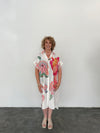 Linen Blend Shirt Dress - Digital Bird