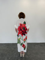 Linen Blend Shirt Dress - Bloom