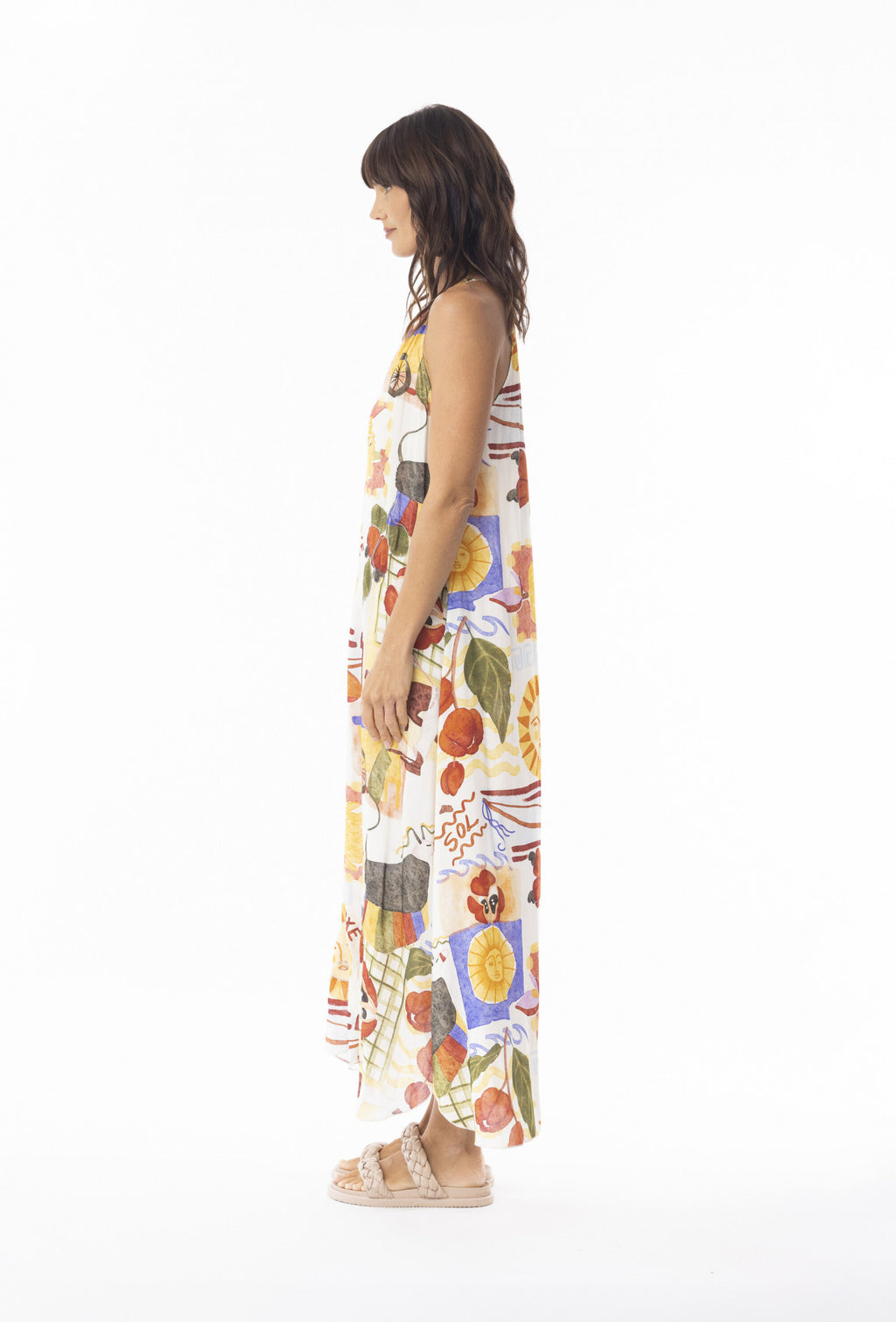 Felicia Round Neckline Sleeveless Dress