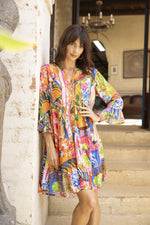 Stefania Frill Sleeve Layer Dress