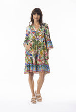 Dani Layered Frill Sleeve Dress