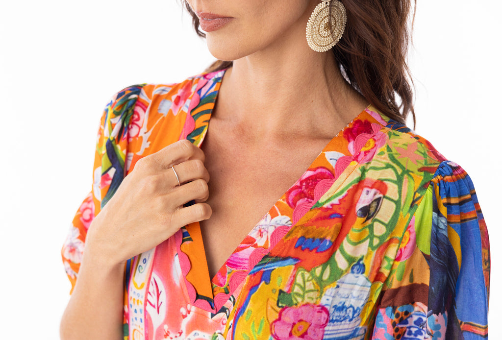 Stefania V Maxi Dress