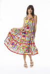 Gia Layered Sleeveless Midi Dress