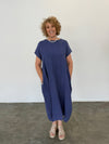 Cocoon Dress - Denim Blue