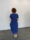 Cocoon Dress - Denim Blue
