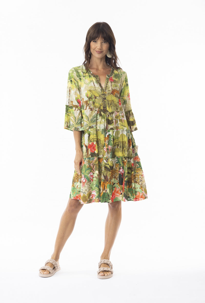 Cecilia Frill Sleeve Dress