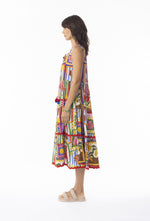Gia Layered Sleeveless Midi Dress
