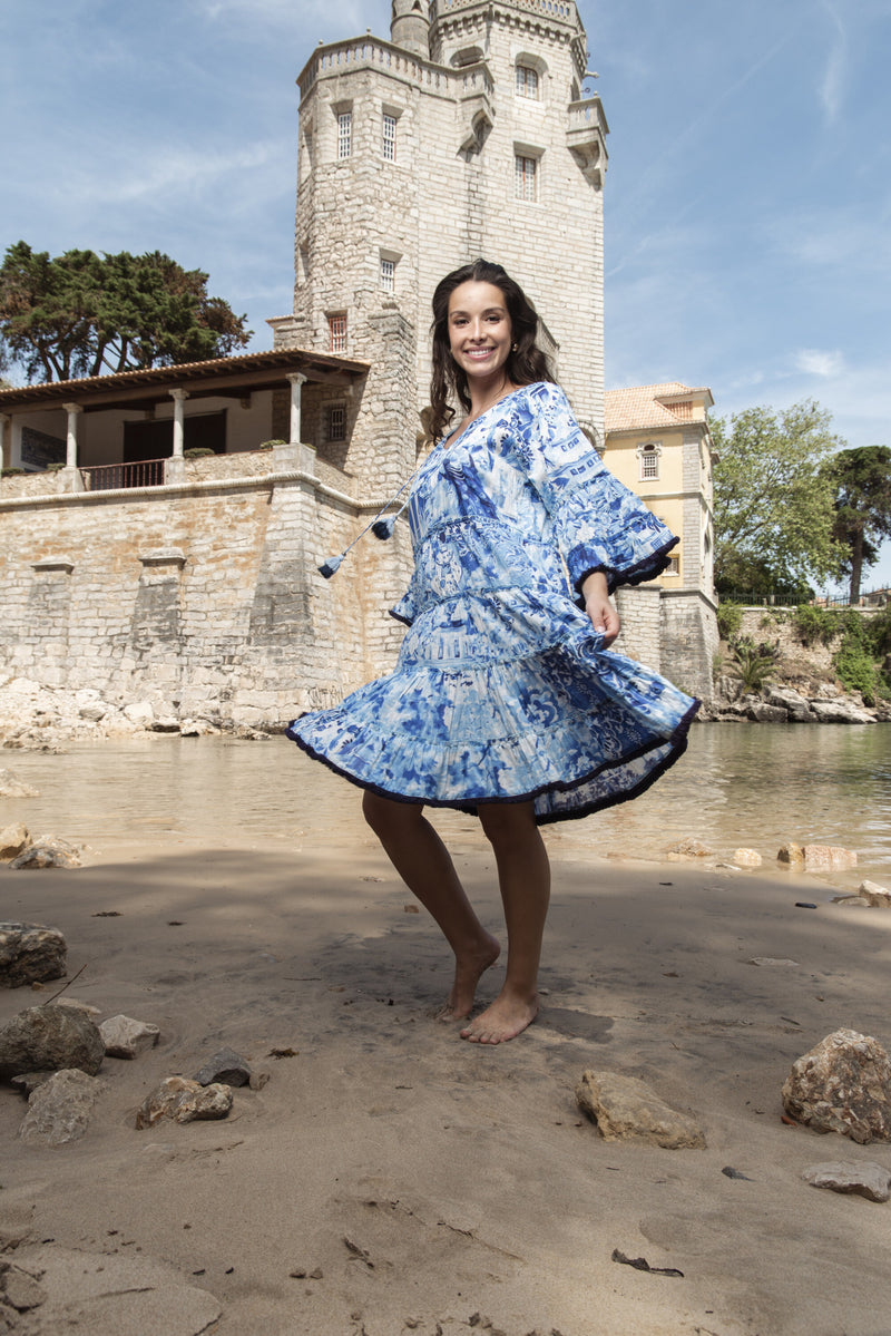 Okayama Frill Sleeve Dress