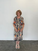 Cheetah Shirt Dress - Black