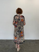 Cheetah Shirt Dress - Black