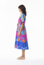 Celeste Blue Midi Dress