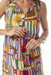 Gia Layered Sleeveless Midi Dress
