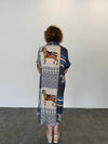 Horse Silk Blend Dress - Grey
