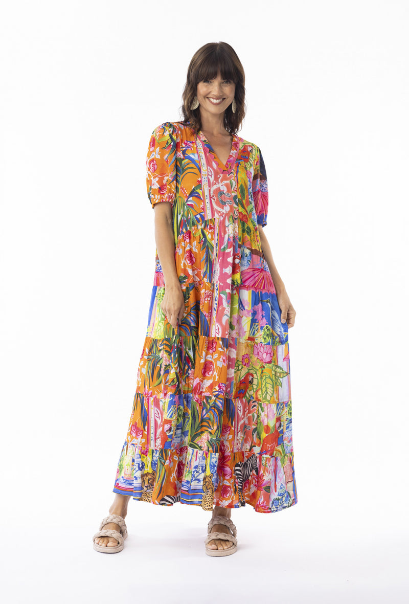 Stefania V Maxi Dress