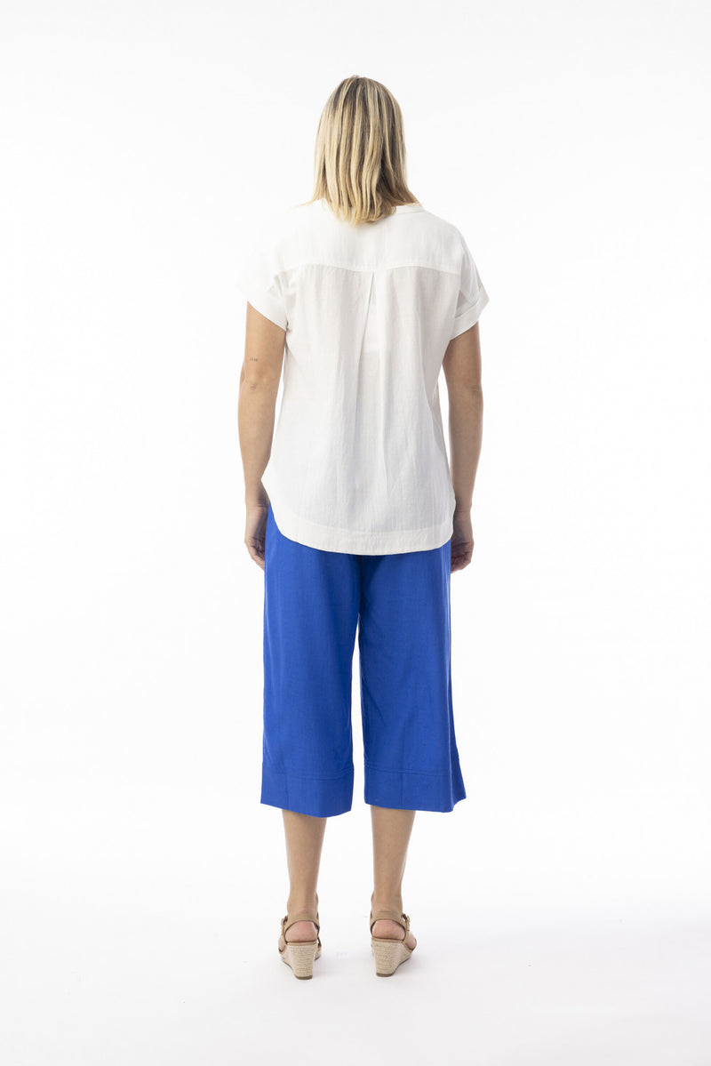 Linen Essentials Pant - Electric Blue