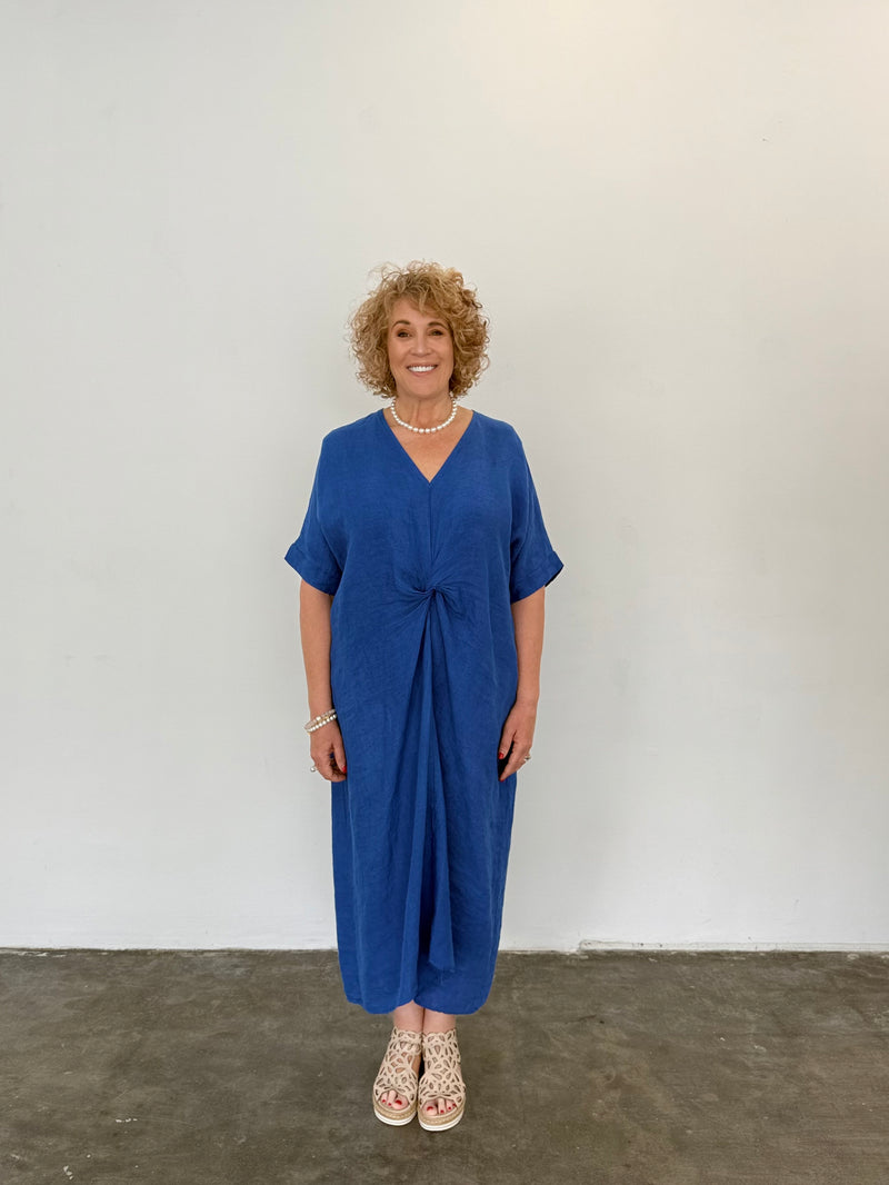 Knot Dress - Cobalt Blue