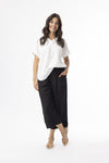 Linen Essentials Pant - Black  fabrication and price