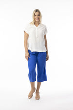Linen Essentials Pant - Electric Blue