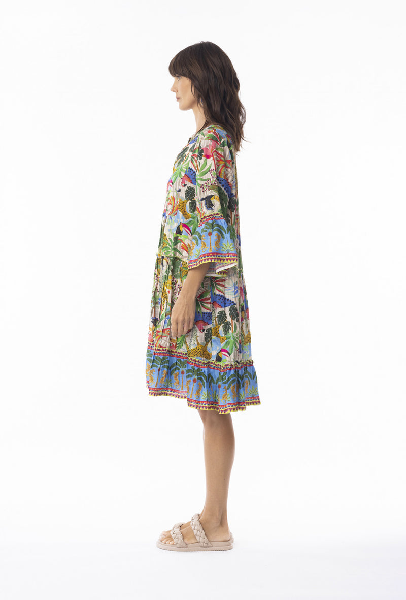 Dani Layered Frill Sleeve Dress