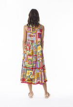 Gia Layered Sleeveless Midi Dress