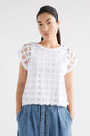 Grid Burnout Top - White