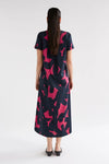 Haki Dress - Navy Tera Print