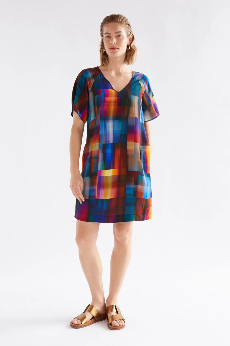 Byde Short Dress - Ekko Print