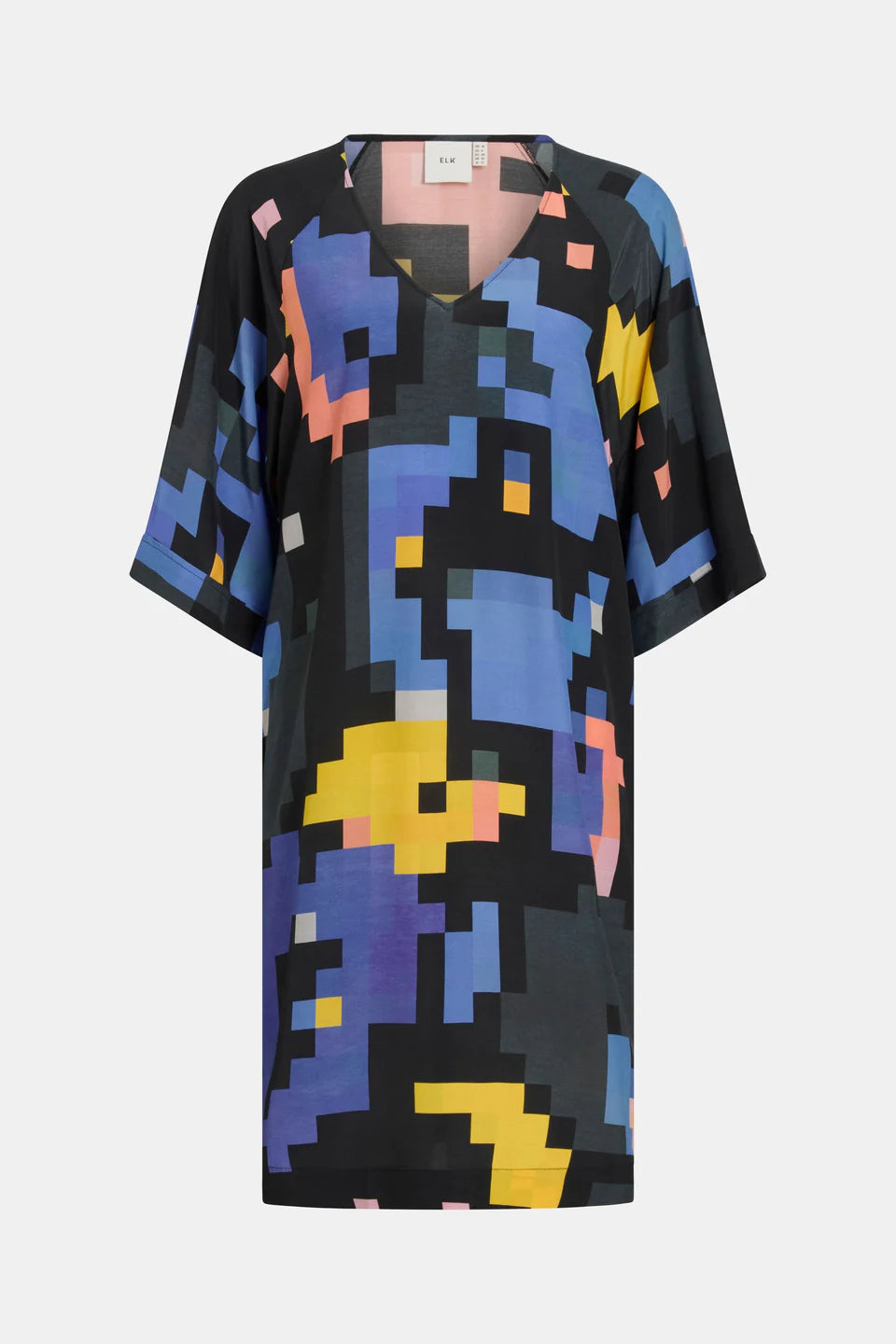 Malo V-Neck Dress - Lucent Print