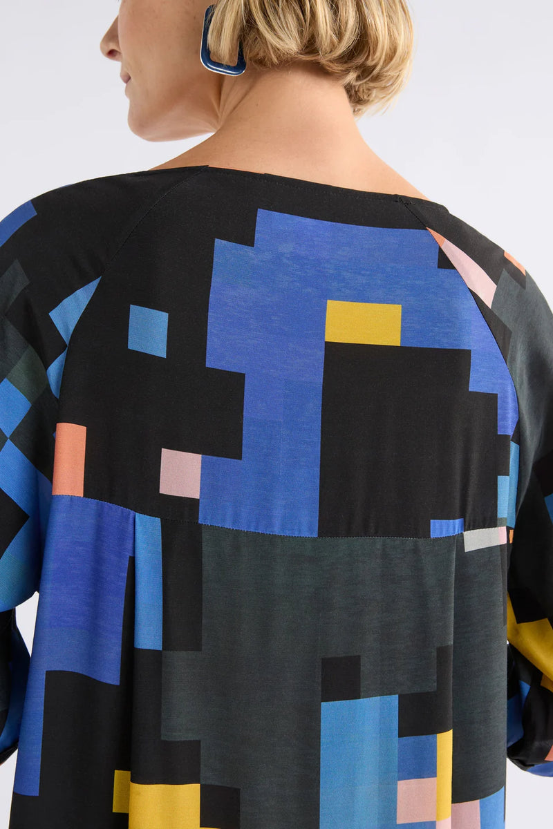 Malo V-Neck Dress - Lucent Print