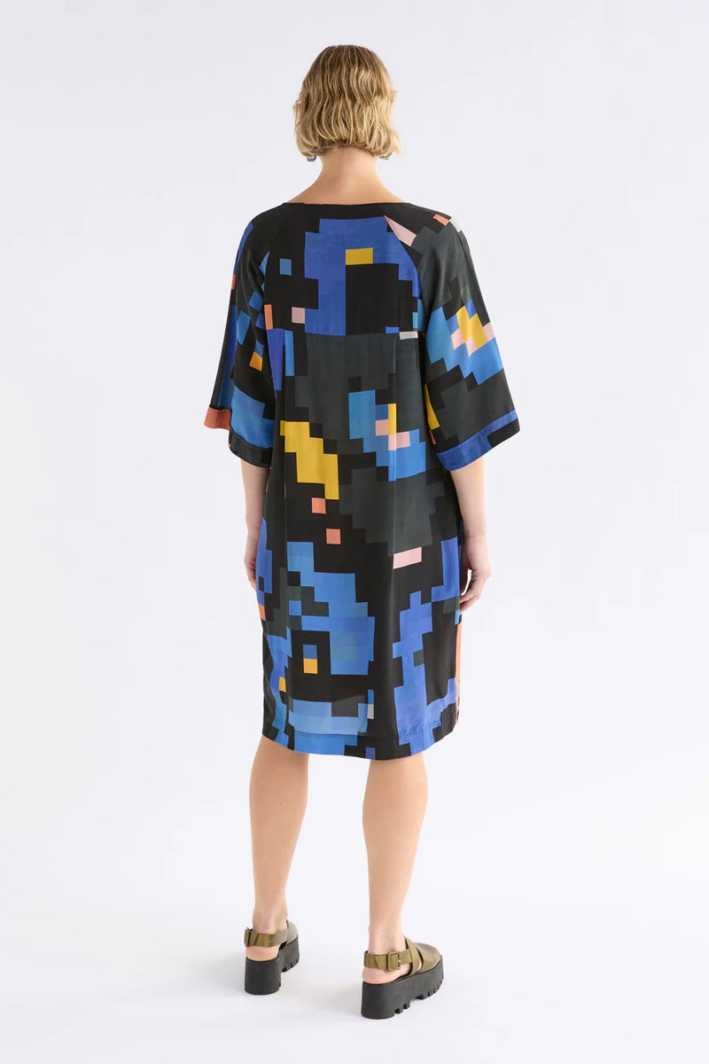Malo V-Neck Dress - Lucent Print
