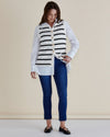Nicollete Knit Vest - Black Stripe