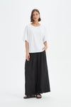 Wide Sleeve Yoke Tee - White