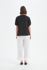 Bishop Sleeve Top - Black