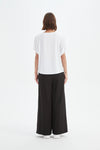 Bubble Sleeve Tee - White