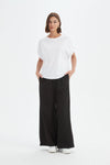 Bubble Sleeve Tee - White