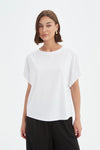 Bubble Sleeve Tee - White