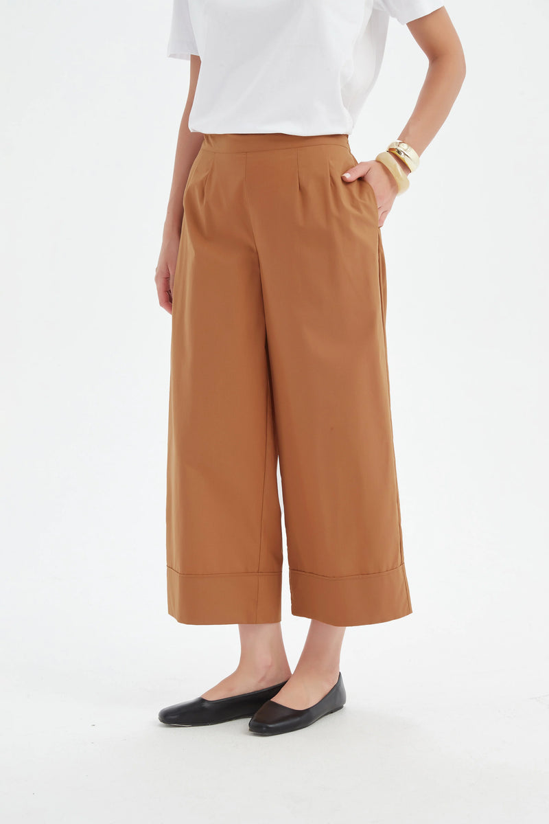 Classic Lyocell Pant - Russet