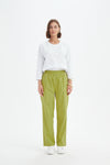 Straight Leg Easy Pant - Chartreuse