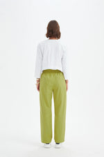 Straight Leg Easy Pant - Chartreuse