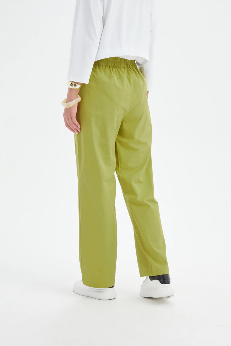 Straight Leg Easy Pant - Chartreuse