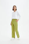 Straight Leg Easy Pant - Chartreuse