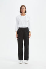 Straight Leg Easy Pant - Black