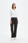 Straight Leg Easy Pant - Black