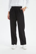 Straight Leg Easy Pant - Black