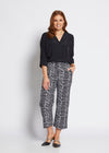 Ellis Lustre Collar Blouse - Black