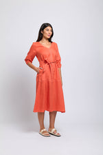 Stitch & Shout Dress - Nectarine