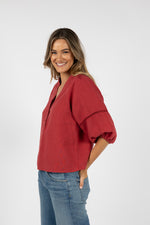 Ambrosia Blouse - Brick