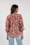 Eden Blouse - Brick Print