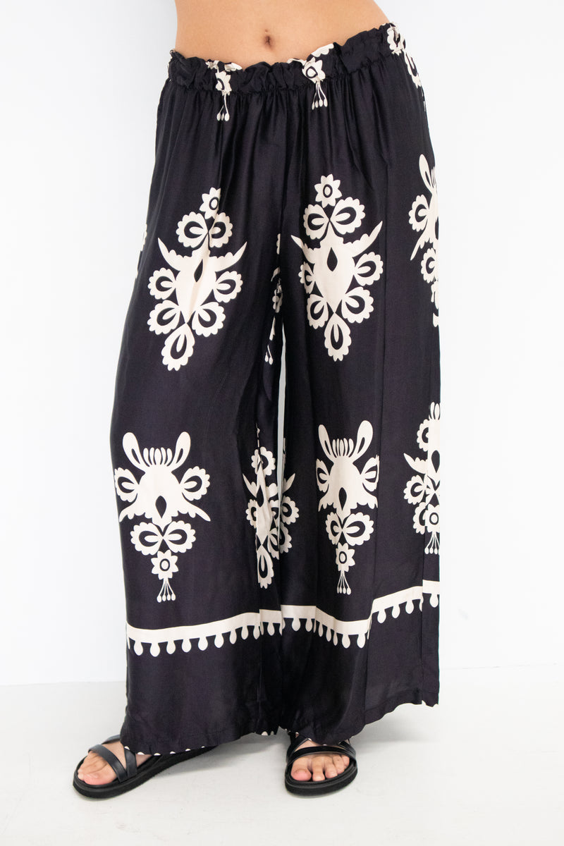 Fili Pant - Black/Cream