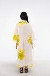 Bloom Linen Shirt Dress - White/Yellow